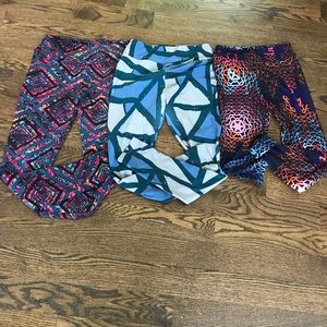 A bundle of 3 pairs of LulaRoe pants